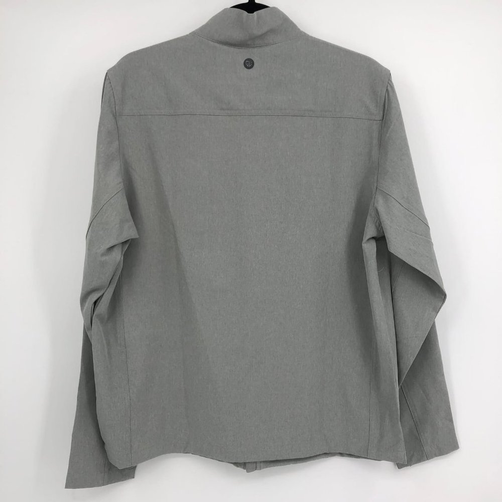 Gray Polyester Basic Jacket | Size M - image 4